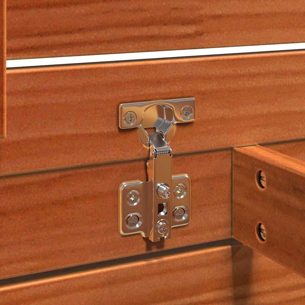 vidaXL Κουτί αποθήκευσης Κερωτό καφέ 101 x 50,5 x 46,5 cm