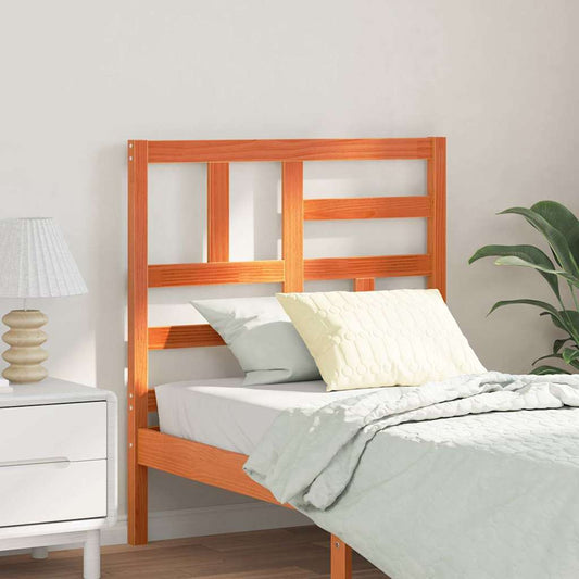 vidaXL Κεφαλάκι Κρεβατιού με κεφαλάρι Καφέ κεριού 80.5 x 4 x 104 εκ.