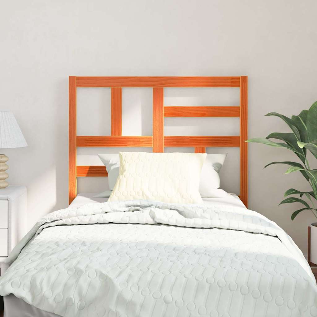 vidaXL Κεφαλάκι Κρεβατιού με κεφαλάρι Καφέ κεριού 105.5 x 4 x 104 εκ.