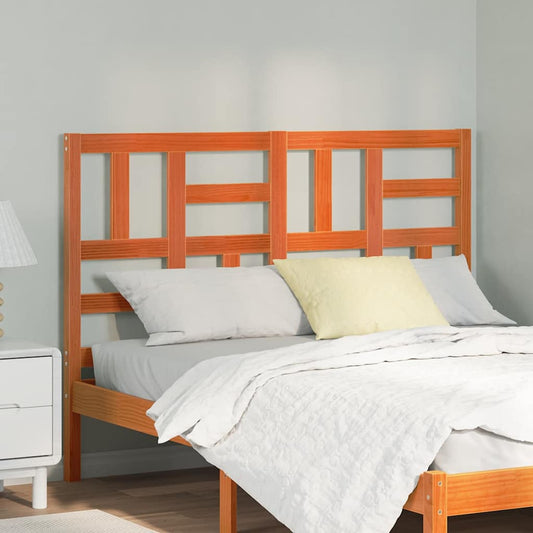 vidaXL Κεφαλάκι Κρεβατιού με κεφαλάρι Καφέ κεριού 145.5 x 4 x 104 εκ.