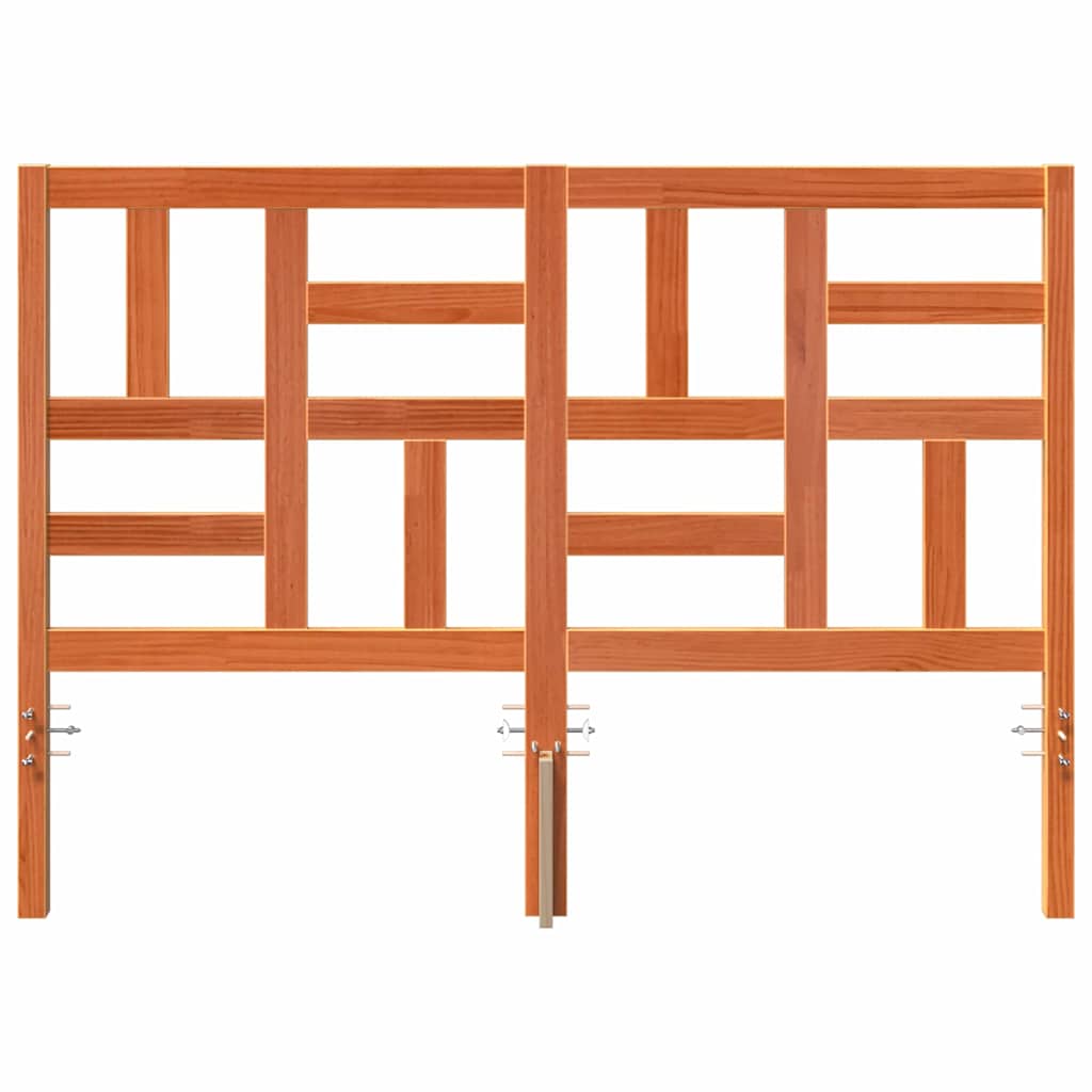 vidaXL Κεφαλάκι Κρεβατιού με κεφαλάρι Καφέ κεριού 145.5 x 4 x 104 εκ.