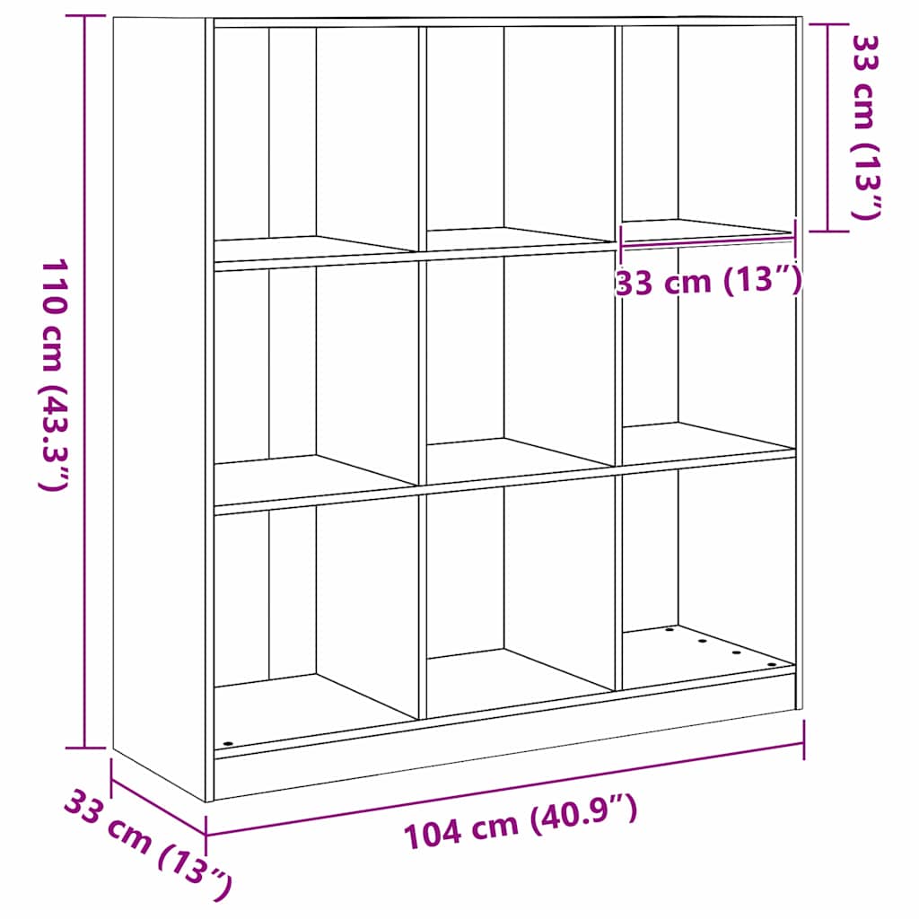vidaXL Βιβλιοθήκη / διαχωριστικό δωματίου Καφέ κεριού