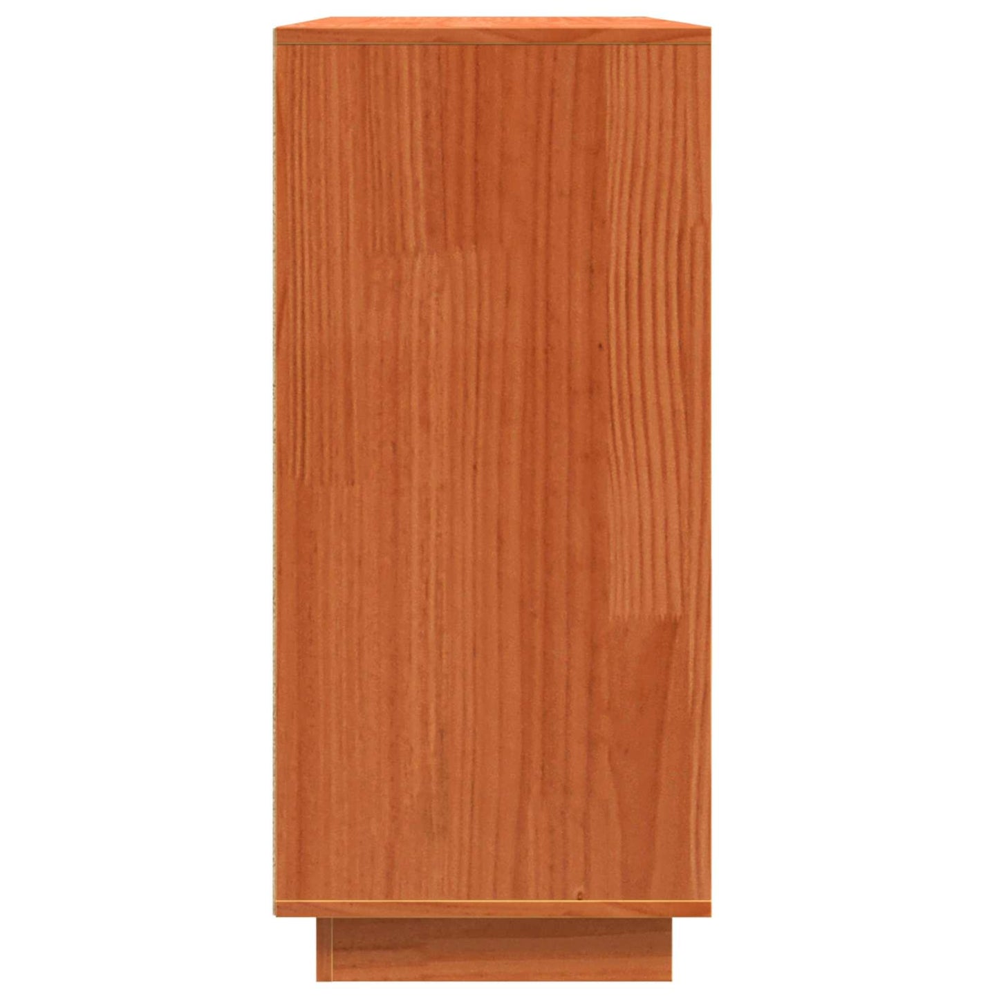 vidaXL Πλαϊνό γραφείο Καφέ δρυς 111 x 34 x 75 εκ. Στερεά ξυλεία πεύκου