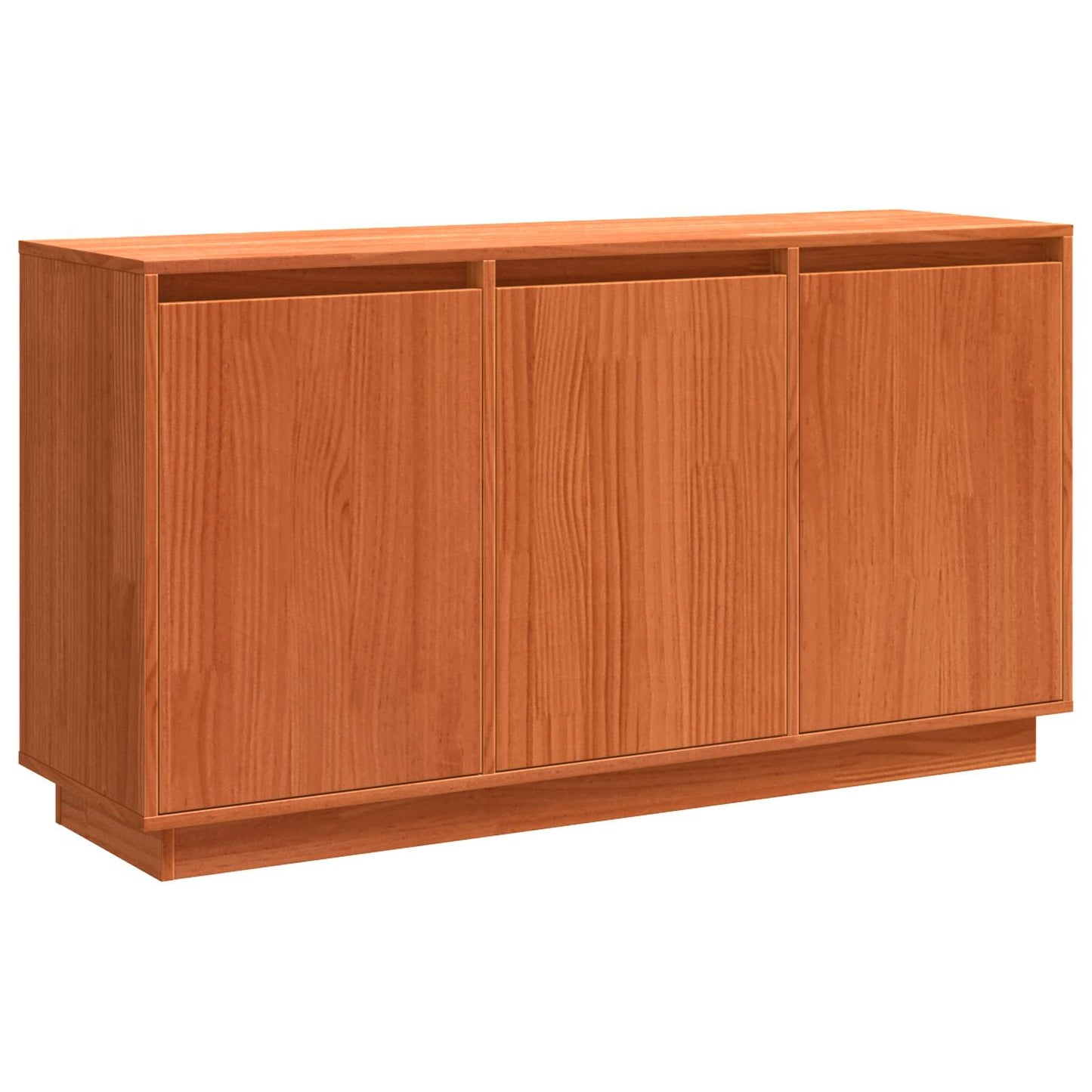 vidaXL Πλαϊνό γραφείο Καφέ δρυς 111 x 34 x 60 εκ Στερεά ξυλεία πεύκου