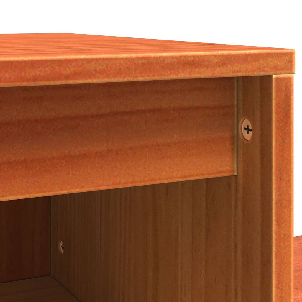 vidaXL Κομοδίνο Κερωτό καφέ 60 x 34 x 51 εκ. Επεξεργασμένο ξύλο