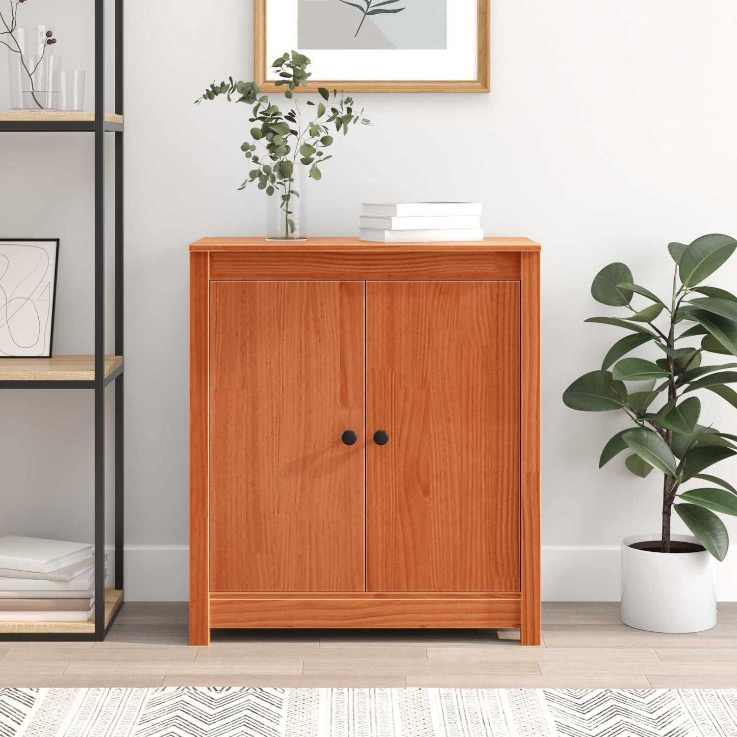 vidaXL Πλαϊνό γραφείο Κερωτό καφέ 70 x 35 x 80 εκ.