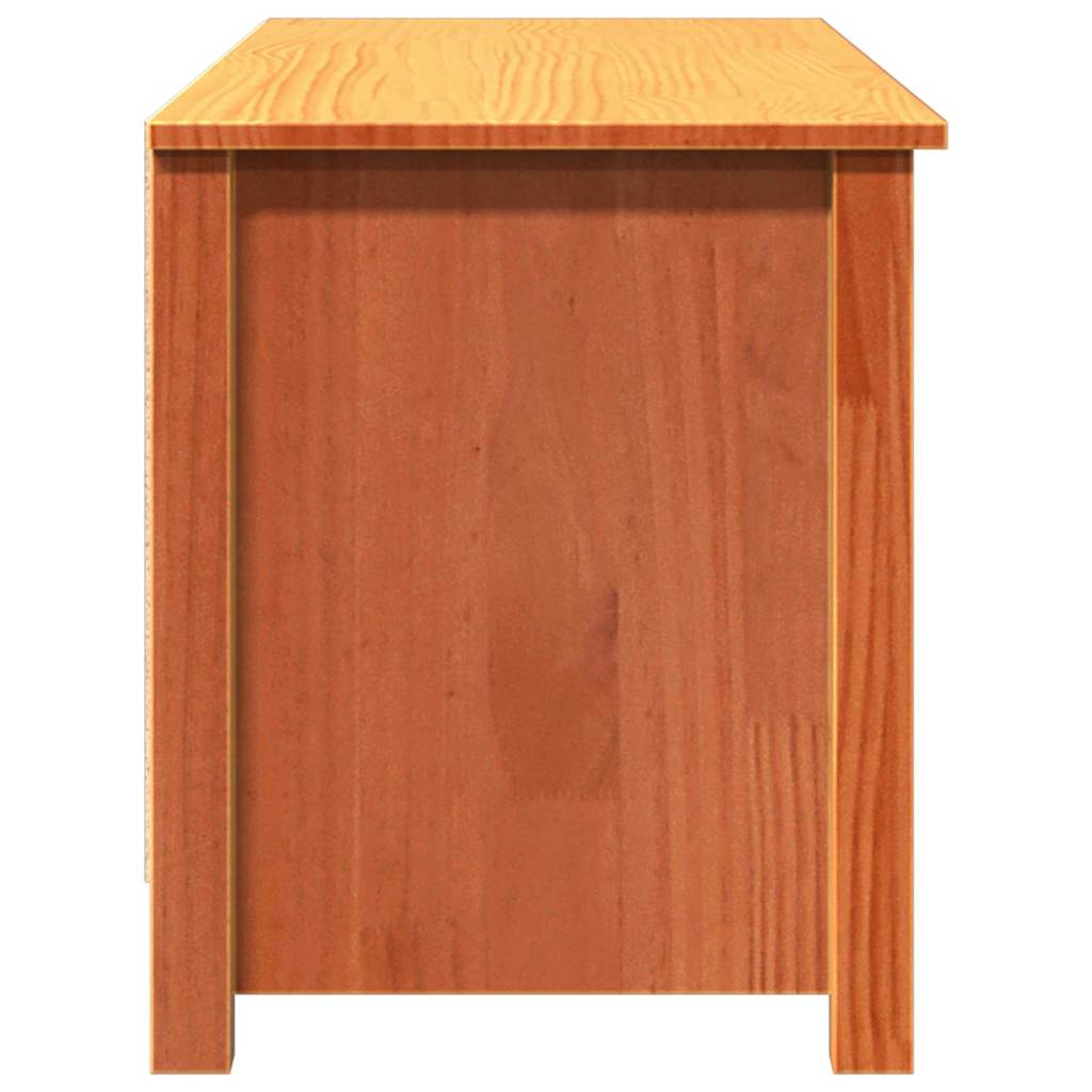 vidaXL Πάγκος για παπούτσια με ράφι Καφέ κεριού 110 x 38 x 45.5 εκ