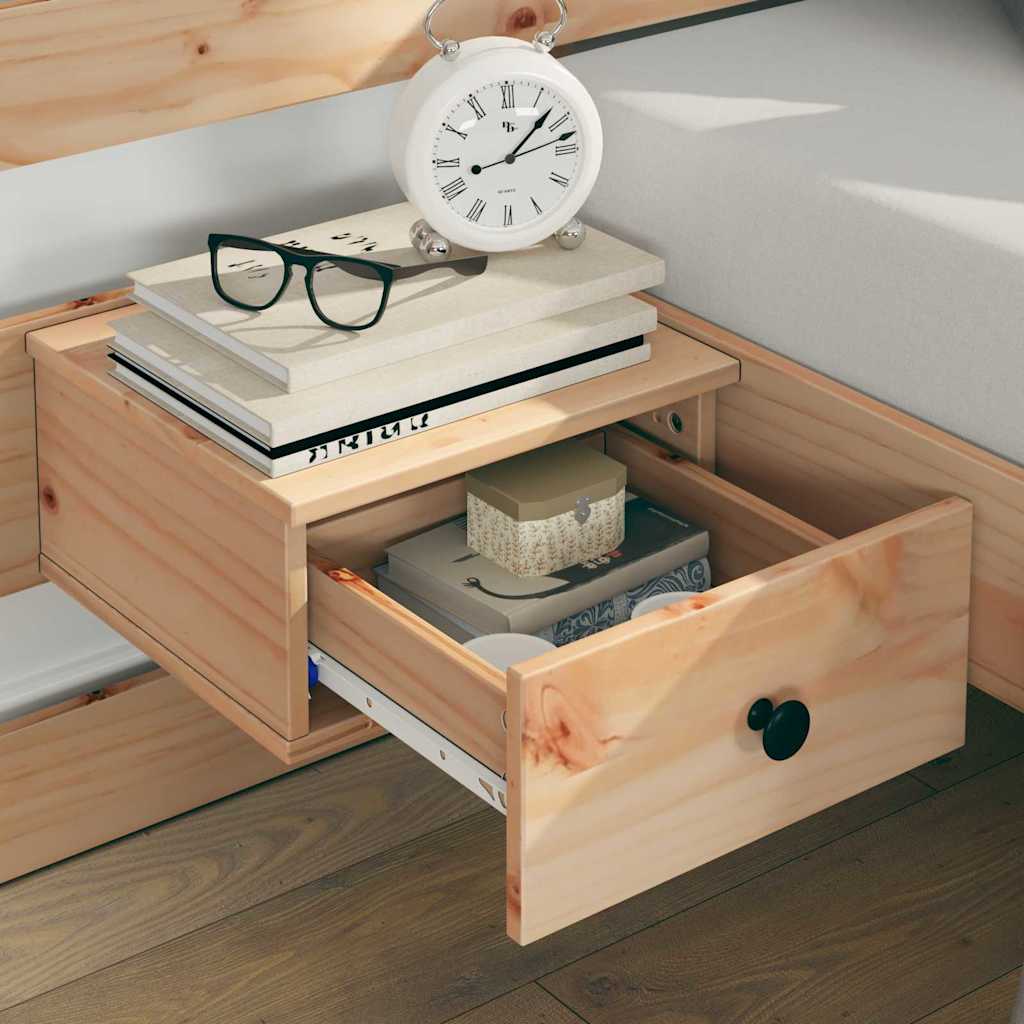 vidaXL Σκελετός Κρεβατιού Καφέ 120 x 190 cm Στερεά ξυλεία πεύκου