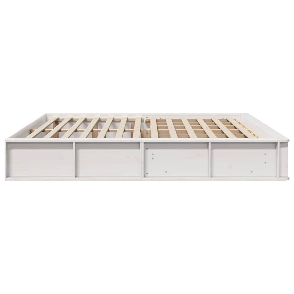vidaXL Σκελετός Κρεβατιού Λευκό 180 x 200 cm Στερεά ξυλεία πεύκου