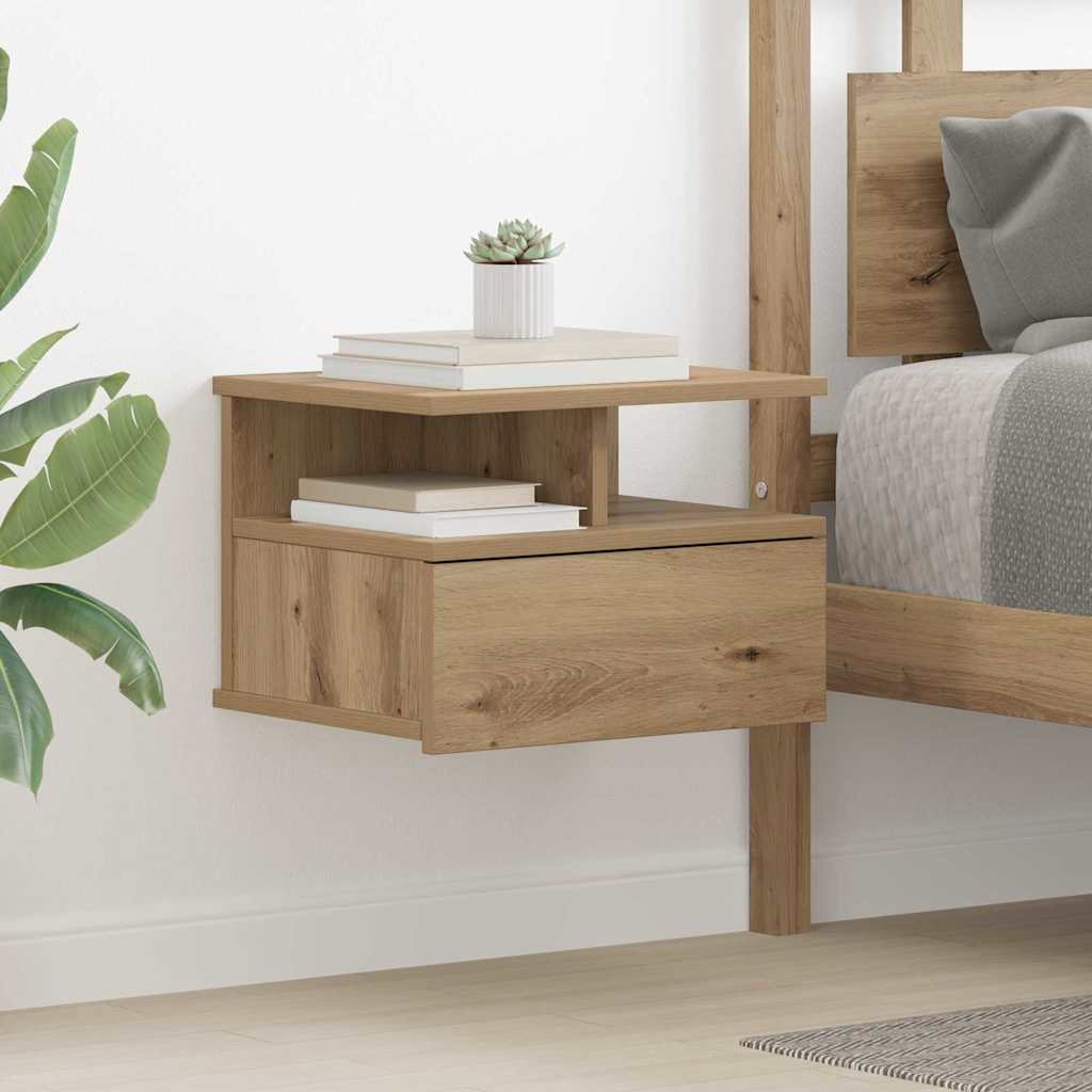 vidaXL Κρεβάτι με Float Artisan Oak 40 x 31 x 28 εκ Επεξεργασμένο Ξύλο