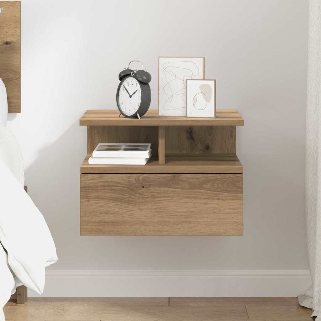 vidaXL Κρεβάτι με Float Artisan Oak 40 x 31 x 28 εκ Επεξεργασμένο Ξύλο