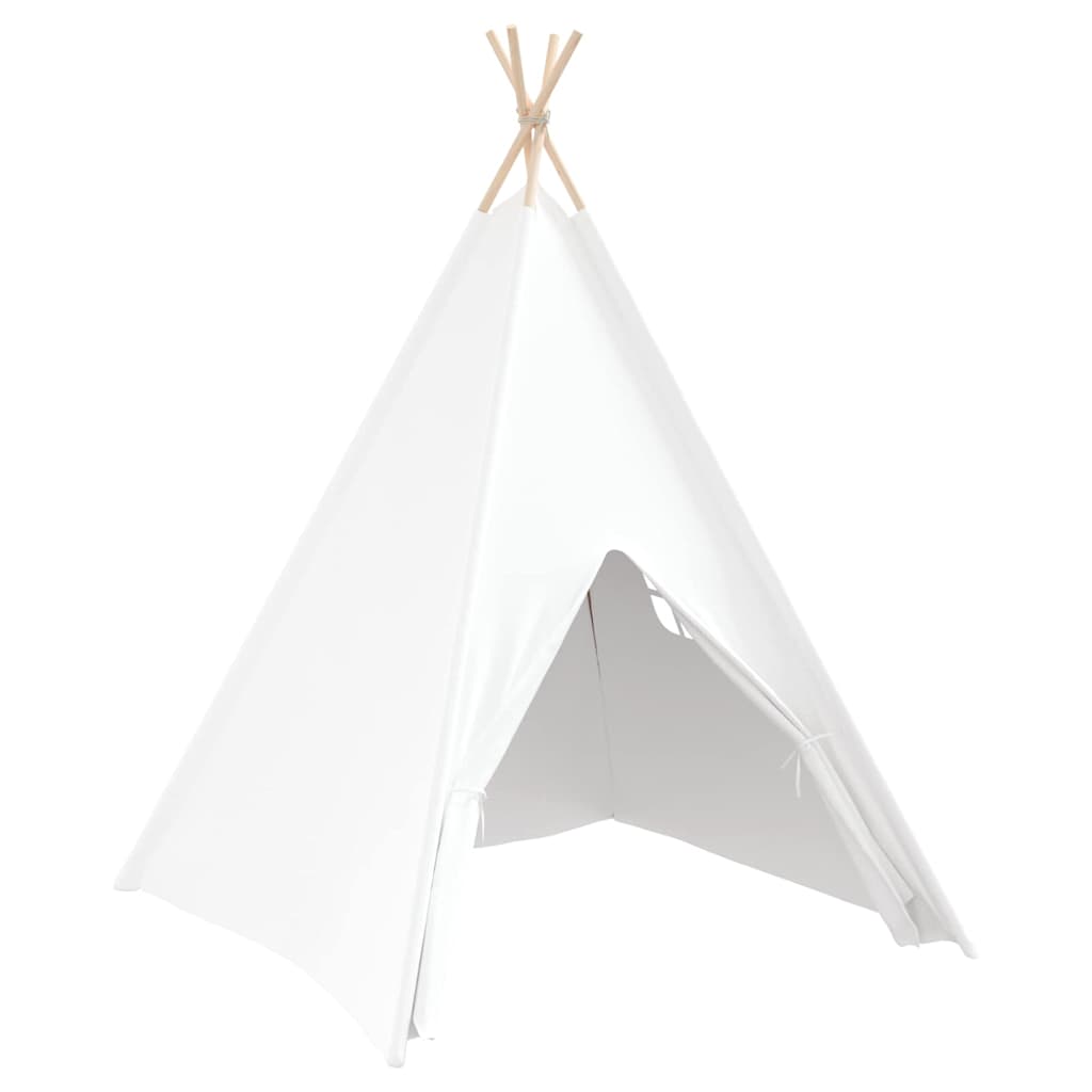 vidaXL Σκηνίτσα Teepee Λευκό 120 x 120 x 150 cm