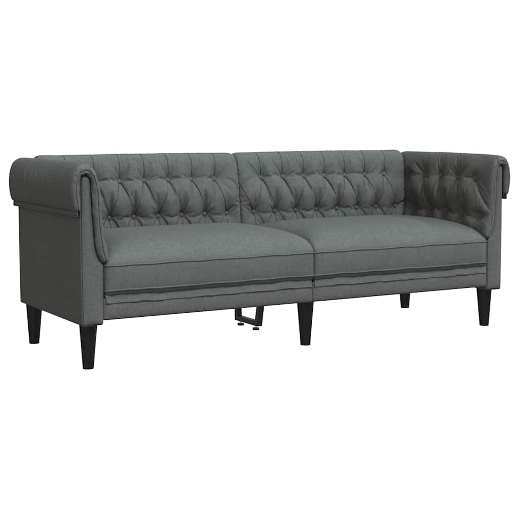 vidaXL Καναπές σαλονιού 2 pcs Σκούρο Γκρι 201,5 x 74,5 x 74,5 εκατοστά