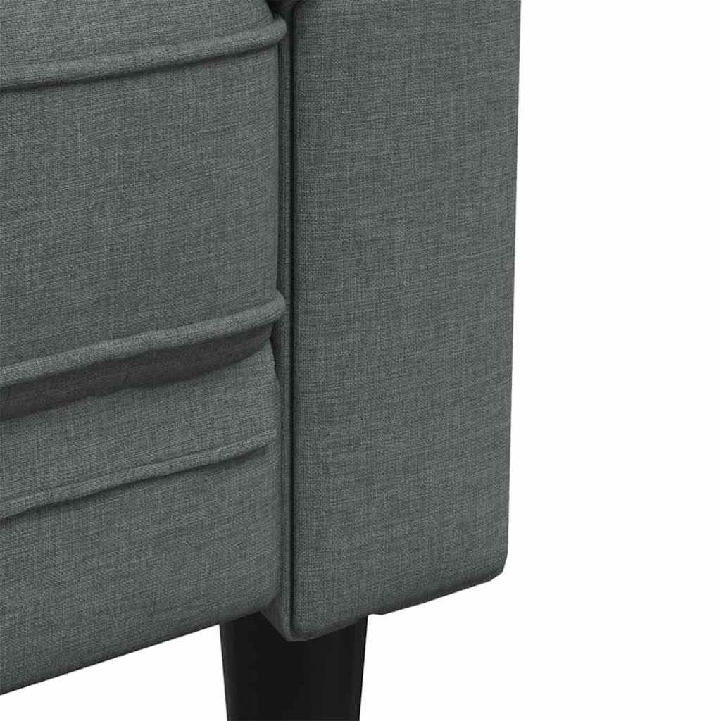 vidaXL Καναπές σαλονιού 3 pcs Σκούρο Γκρι 201,5 x 74,5 x 74,5 εκατοστά