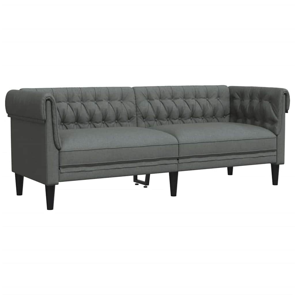 vidaXL Καναπές σαλονιού 3 pcs Σκούρο Γκρι 201,5 x 74,5 x 74,5 εκατοστά