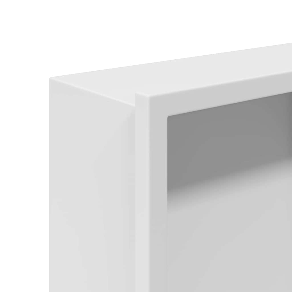 vidaXL Νίτσα Μπάνιου Λευκό 90 x 30 x 9.5 εκ. Ανοξείδωτο ατσάλι
