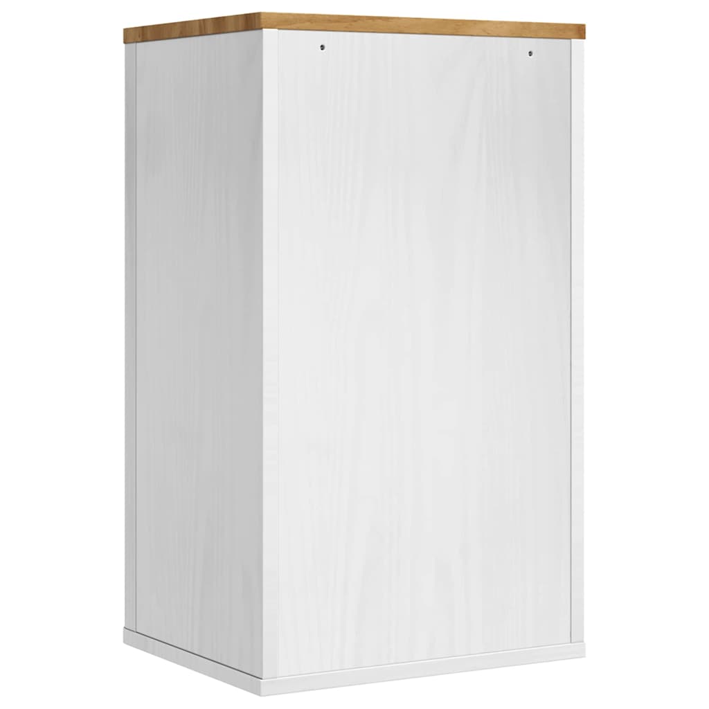 vidaXL Ντουλάπα τοίχου μπάνιου με ράφι Επιτοίχιο Λευκό 35 x 30 x 60 cm