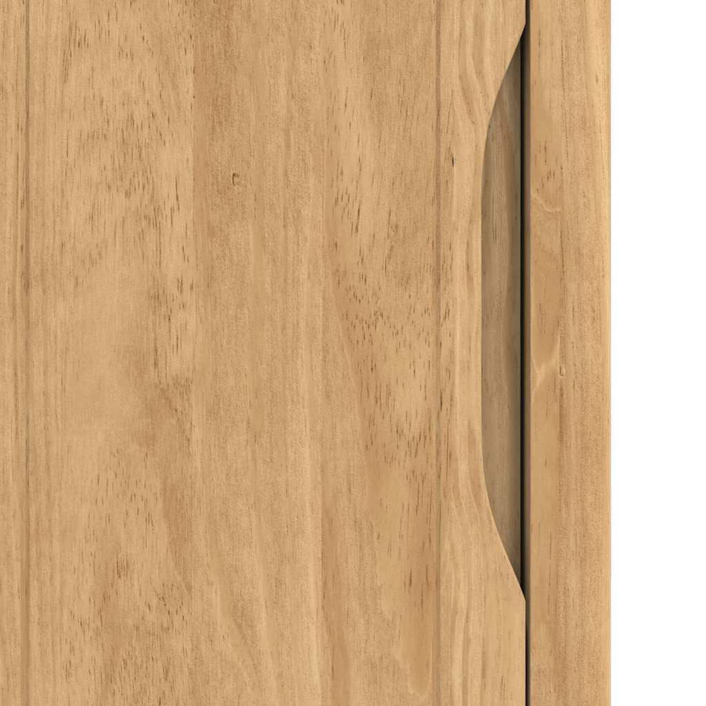 vidaXL Ντουλάπι Μπάνιου Κερωτό καφέ 35 x 30 x 90 cm Στερεό ξύλο πεύκου