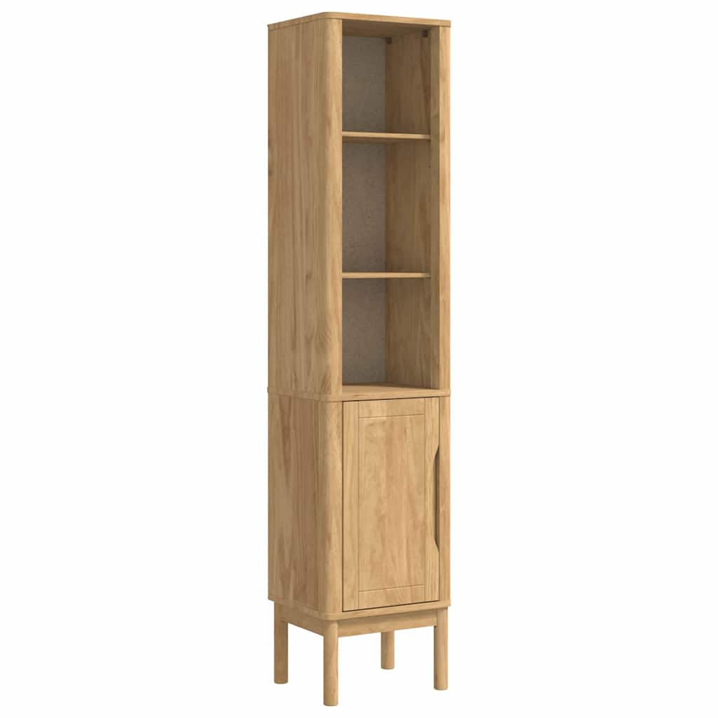 vidaXL Ψηλό ντουλάπι μπάνιου FLORO Κερωτό καφέ 35 x 30 x 160 εκ