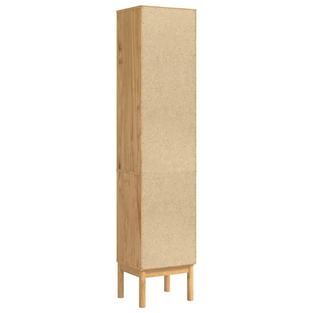 vidaXL Ψηλό ντουλάπι μπάνιου FLORO Κερωτό καφέ 35 x 30 x 160 εκ