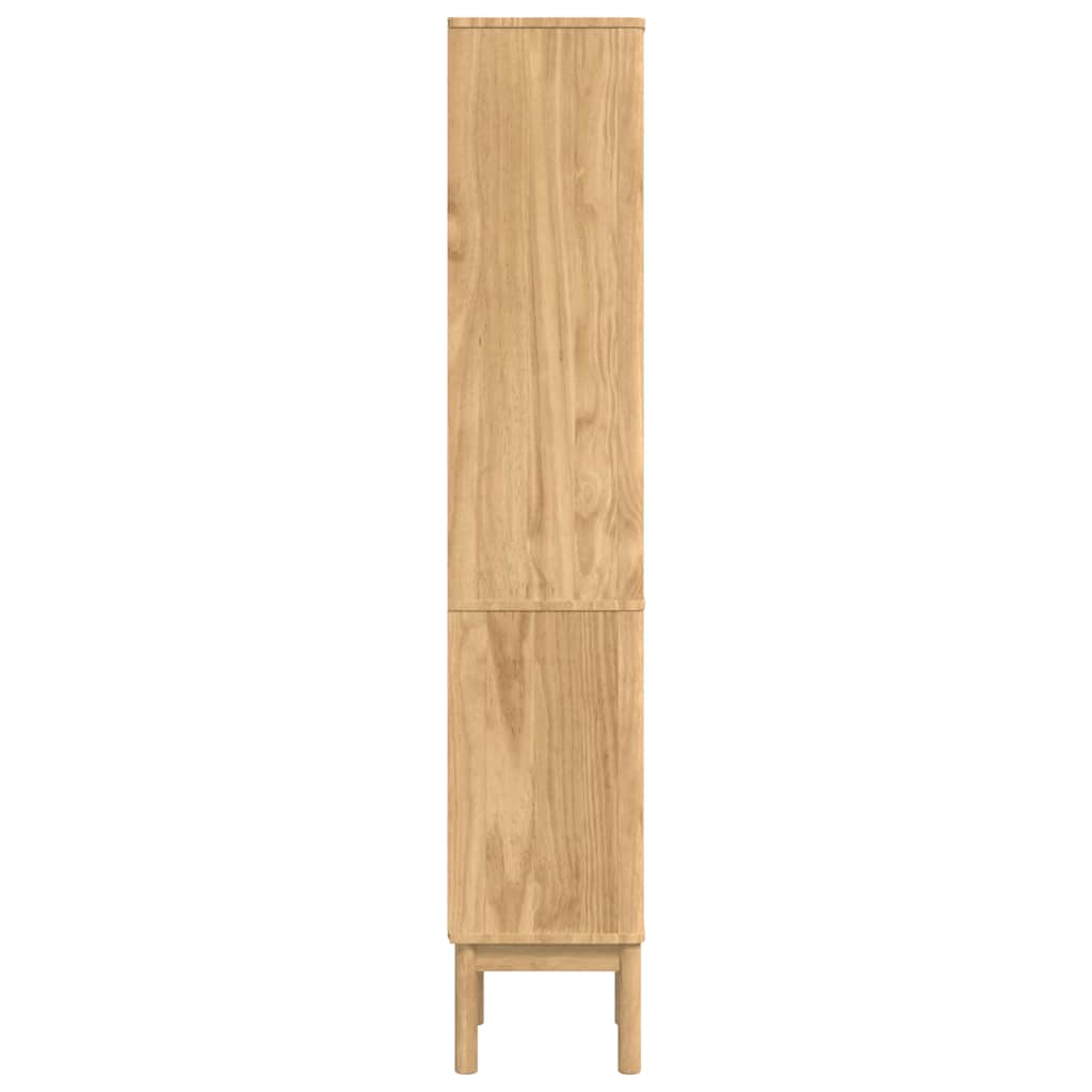 vidaXL Ψηλό ντουλάπι μπάνιου FLORO Κερωτό καφέ 35 x 30 x 160 εκ
