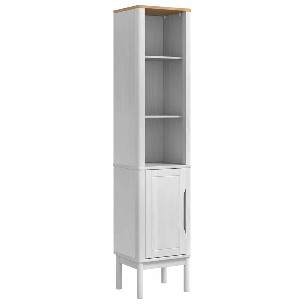vidaXL Ψηλό ντουλάπι μπάνιου με ράφι FLORO Λευκό 35 x 30 x 160 εκ