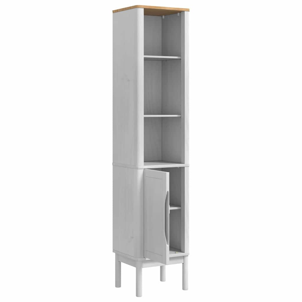 vidaXL Ψηλό ντουλάπι μπάνιου με ράφι FLORO Λευκό 35 x 30 x 160 εκ