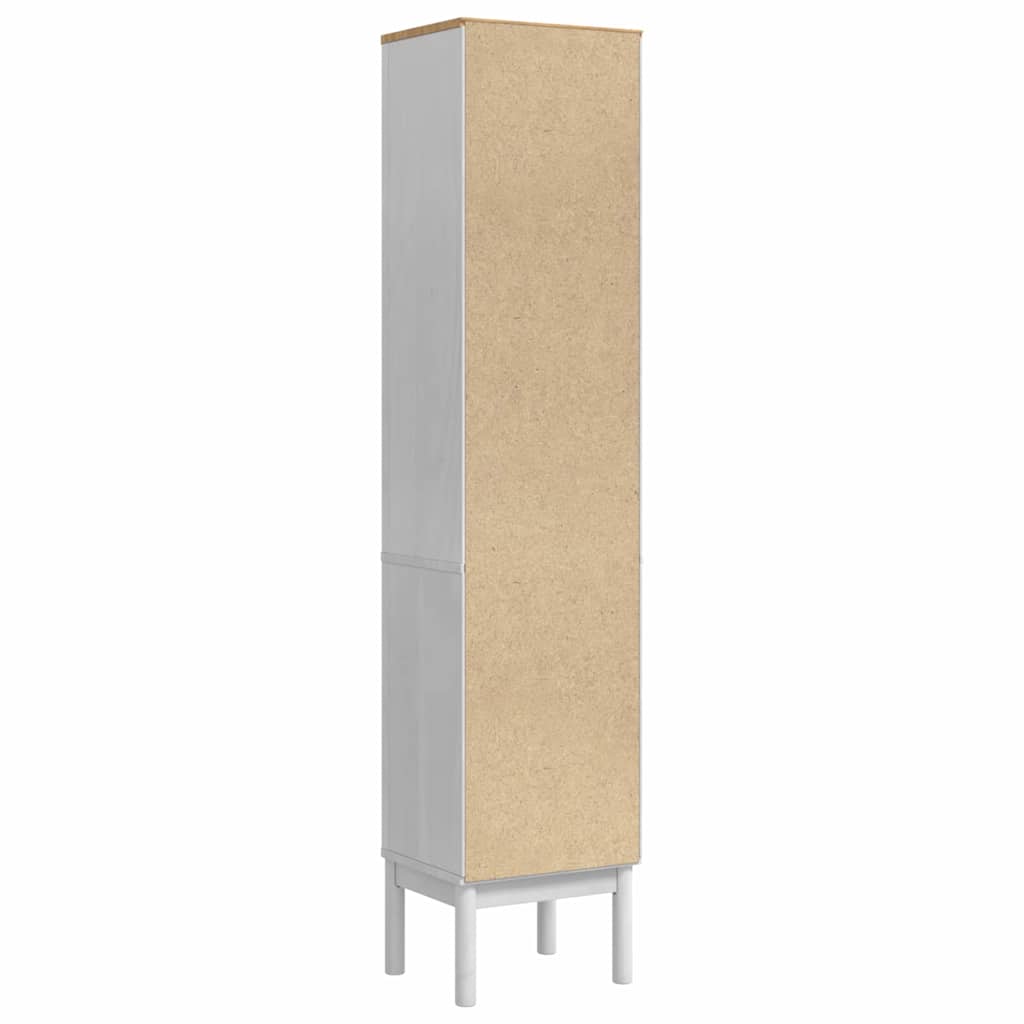 vidaXL Ψηλό ντουλάπι μπάνιου με ράφι FLORO Λευκό 35 x 30 x 160 εκ
