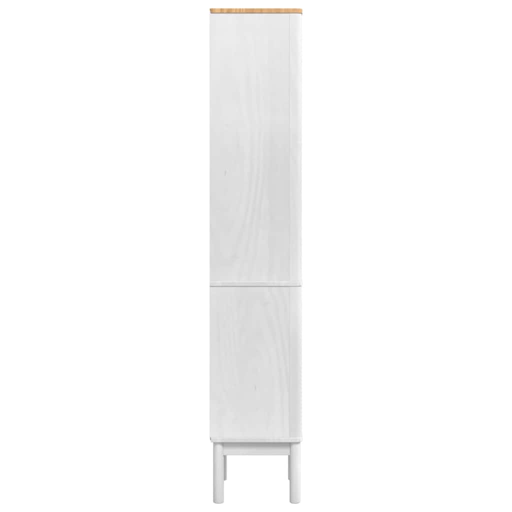 vidaXL Ψηλό ντουλάπι μπάνιου με ράφι FLORO Λευκό 35 x 30 x 160 εκ