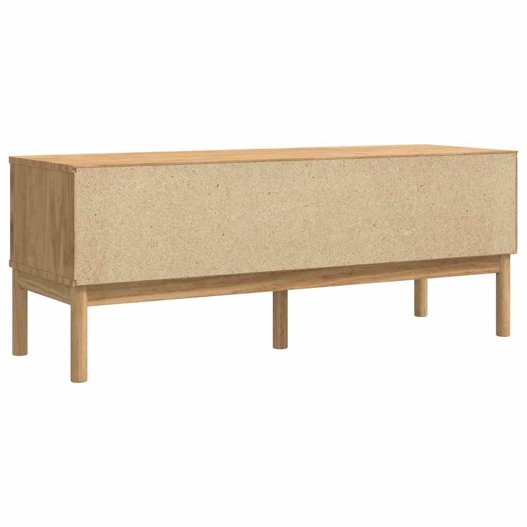 vidaXL Πάγκος Χωλ Κερωτό καφέ 115 x 40 x 45 εκ Στερεό ξύλο πεύκου