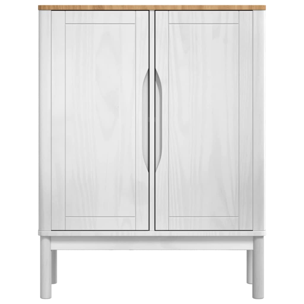 vidaXL Πλαϊνό γραφείο FLORO Λευκό 70 x 30 x 70,5 εκ.