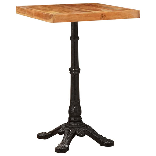 vidaXL Τραπέζι Bistro Καφέ 50 x 50 x 76 εκ Στερεό Ξύλο Ακακίας