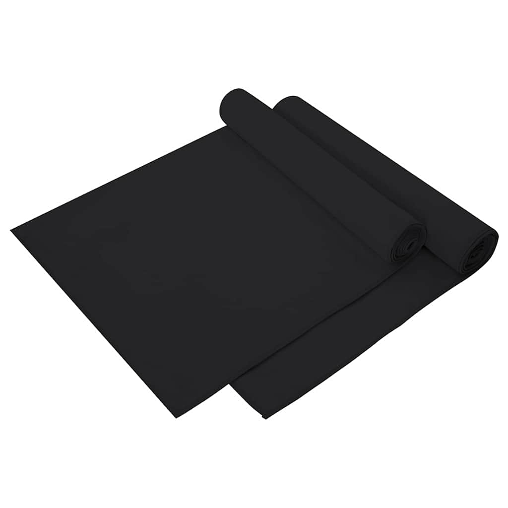 vidaXL Αθλητικές Πετσέτες 2 pcs Μαύρο 140 x 70 εκ