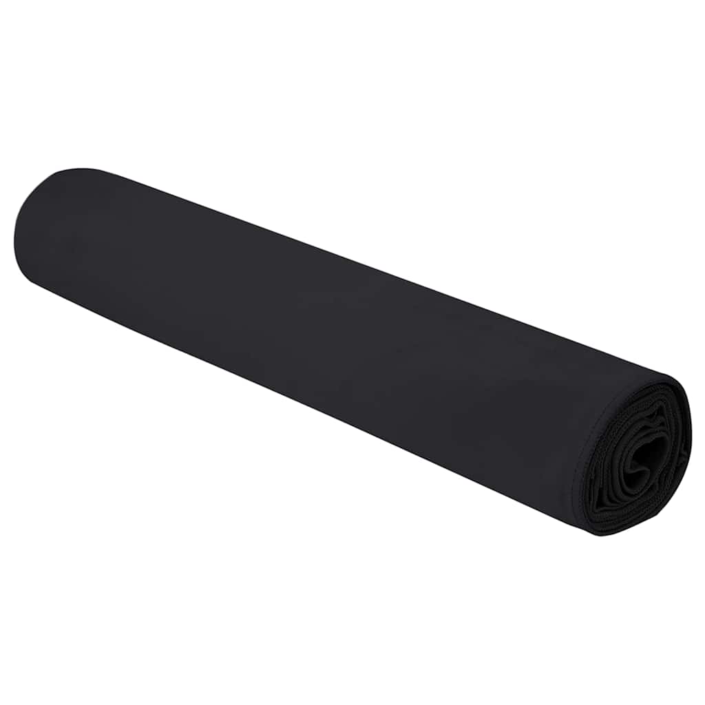 vidaXL Αθλητικές Πετσέτες 2 pcs Μαύρο 180 x 90 cm