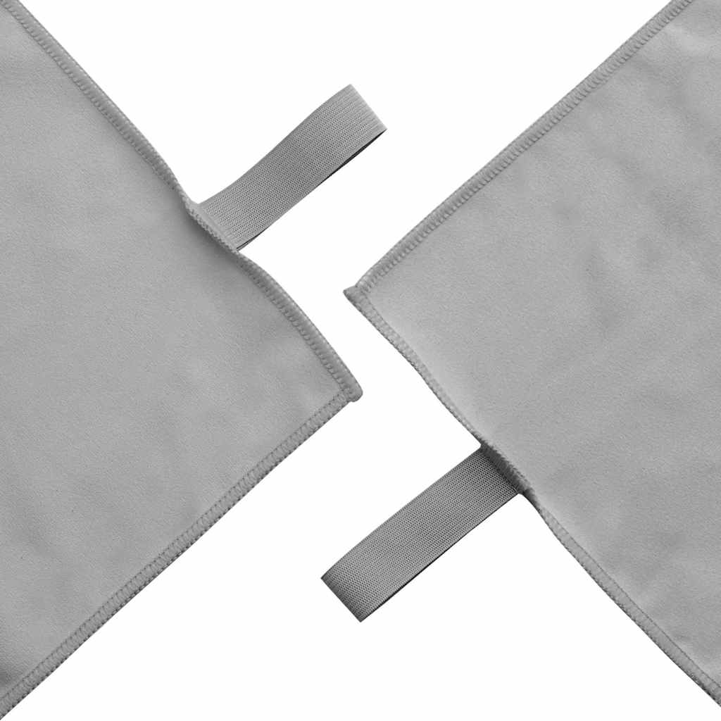 vidaXL Αθλητικές Πετσέτες 2 pcs Σκούρο γκρι 50 x 30 cm