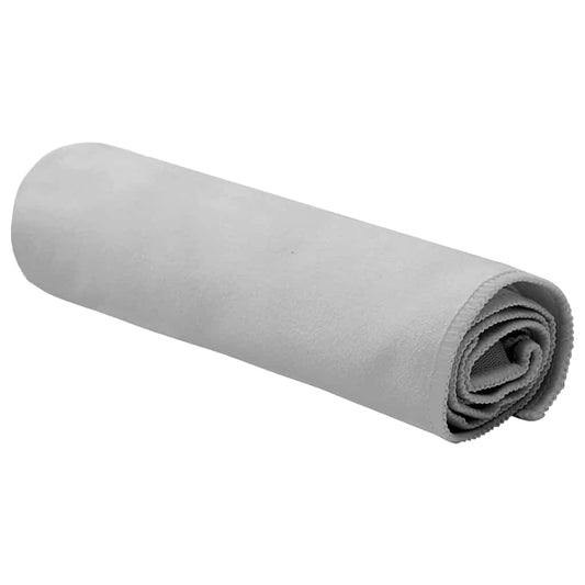 vidaXL Αθλητικές Πετσέτες 2 pcs Γκρι 50 x 30 cm
