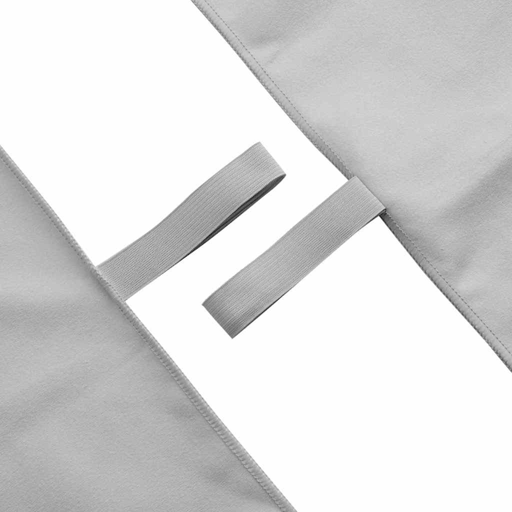 vidaXL Αθλητικές Πετσέτες 2 pcs Γκρι 100 x 50 cm