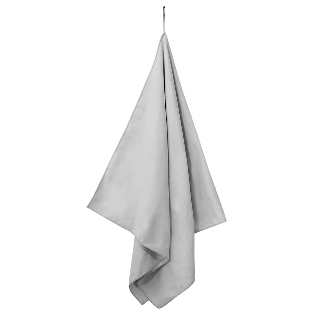 vidaXL Αθλητικές Πετσέτες 2 pcs Γκρι 140 x 70 εκ