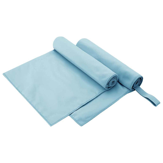 vidaXL Αθλητικές Πετσέτες 2 pcs Μπλε 100 x 50 cm