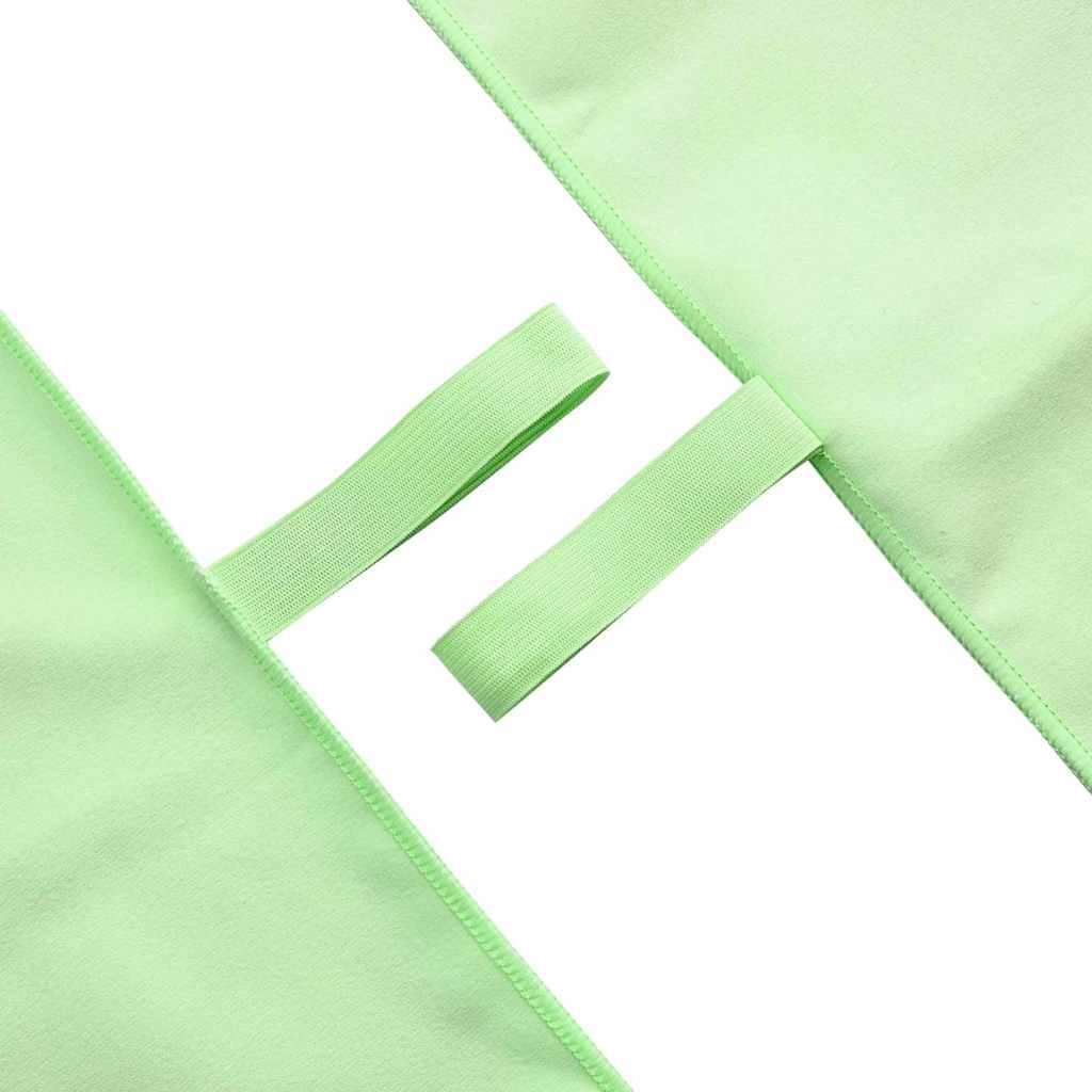 vidaXL Αθλητικές Πετσέτες 2 pcs Πράσινο 200 x 100 cm