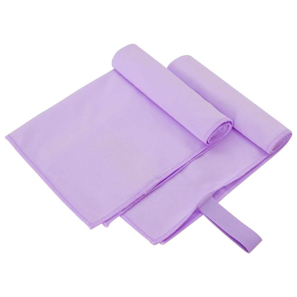 vidaXL Αθλητικές Πετσέτες 2 pcs Μοβ 50 x 30 cm