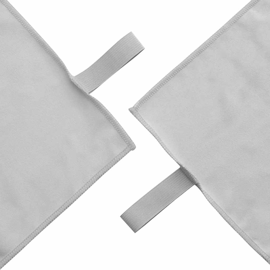 vidaXL Σύνολο πετσέτας αθλητισμού 3 pcs Γκρι