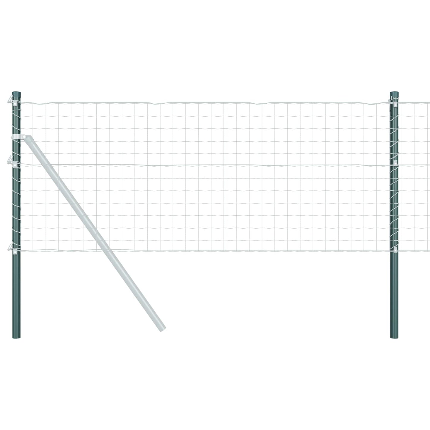 vidaXL Στύλος Περιφράξεων 2 τεμ. Πράσινο 120 cm