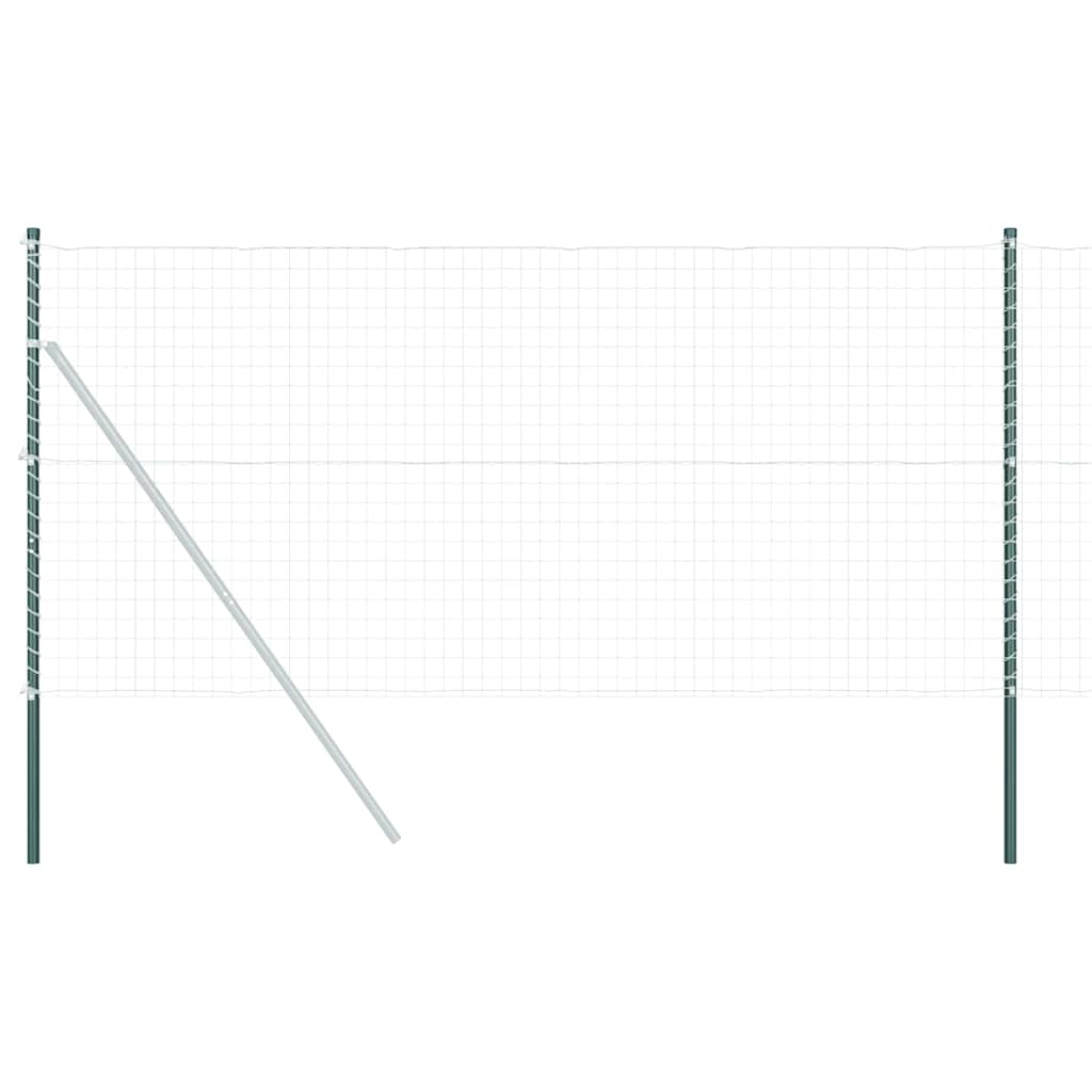 vidaXL Πό posts φράχτη 2 pcs Πράσινο 130 cm