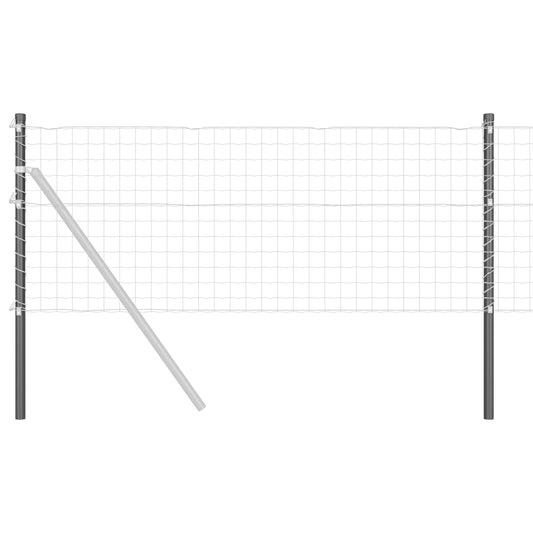 vidaXL Στύλος Περιφράξεων 12 τμχ. Γκρι 70 cm