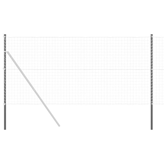 vidaXL Πό posts φράχτη 12 pcs Γκρι 140 cm Ατσάλι με Επικάλυψη Πούδρας