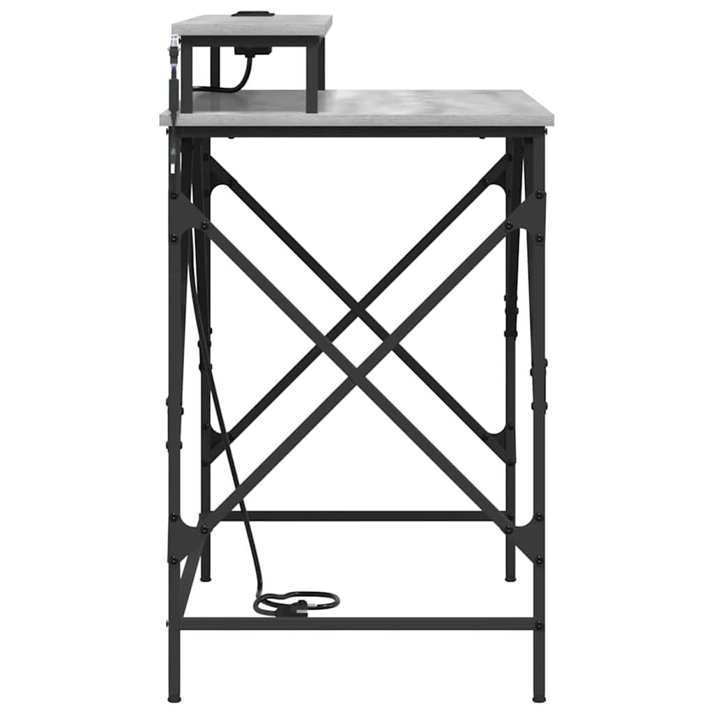 vidaXL Γραφείο Γκρι sonoma 100 x 50 x 86.5 εκ Επεξεργασμένο ξύλο