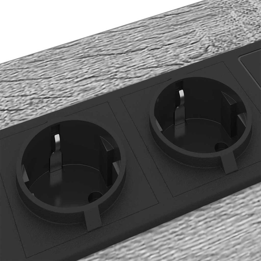 vidaXL Κομοδίνο 2 pcs Γκρίζο Σονομα 30 x 48 x 61 εκ Επεξεργασμένο ξύλο