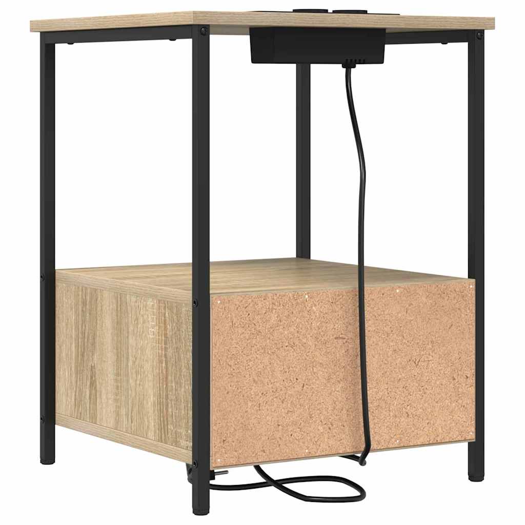 vidaXL Κομοδίνο 2 pcs Δρύς Sonoma 42 x 41 x 56 εκ. Επεξεργασμένο ξύλο