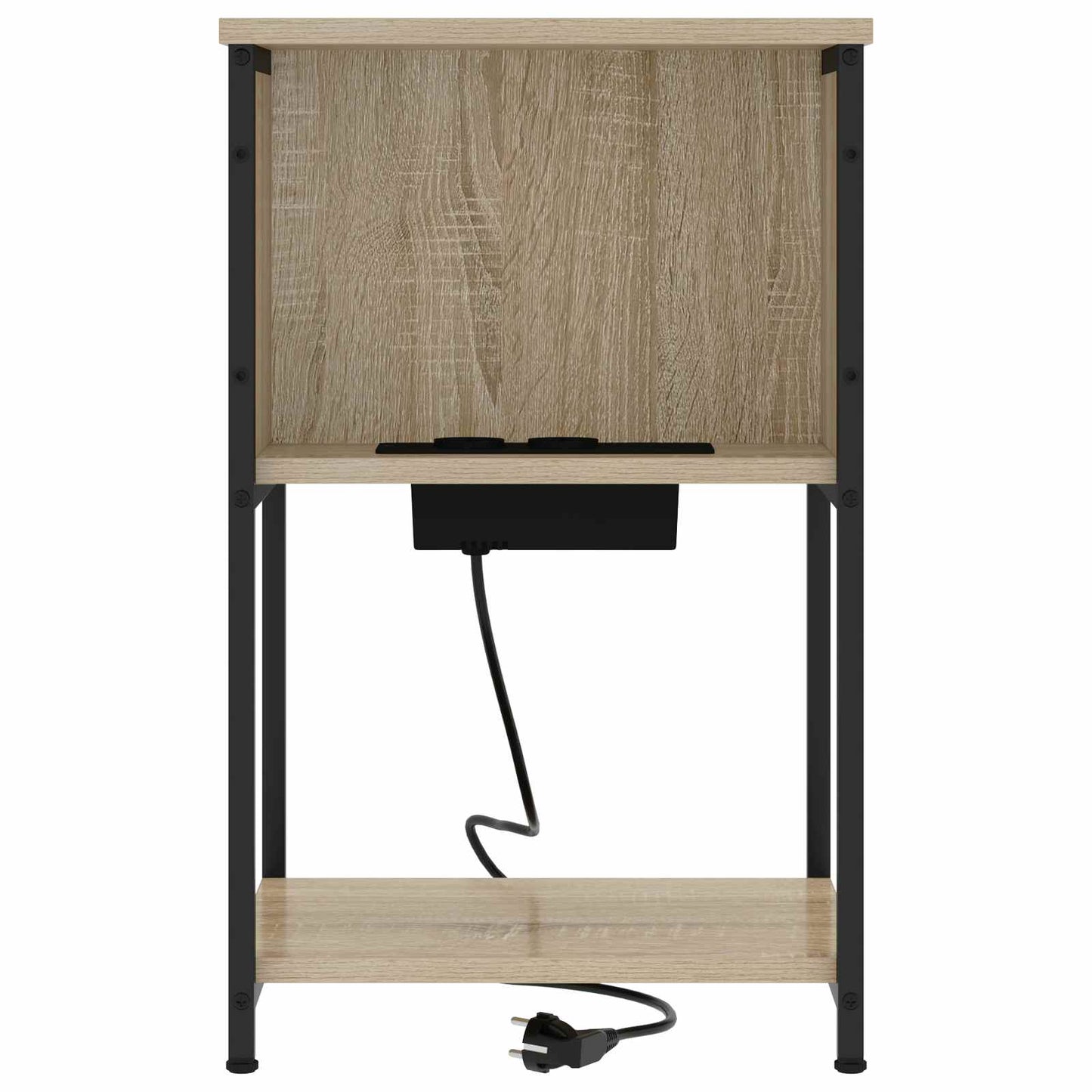 vidaXL Κομοδίνο 2 pcs Δρύς Sonoma 38 x 31 x 61 εκ Επεξεργασμένο ξύλο